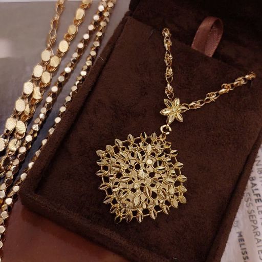 پلاک خورشیدی بدون زنجیر طرح طلا کد 1624 - خرید آنلاین از گالری آداس